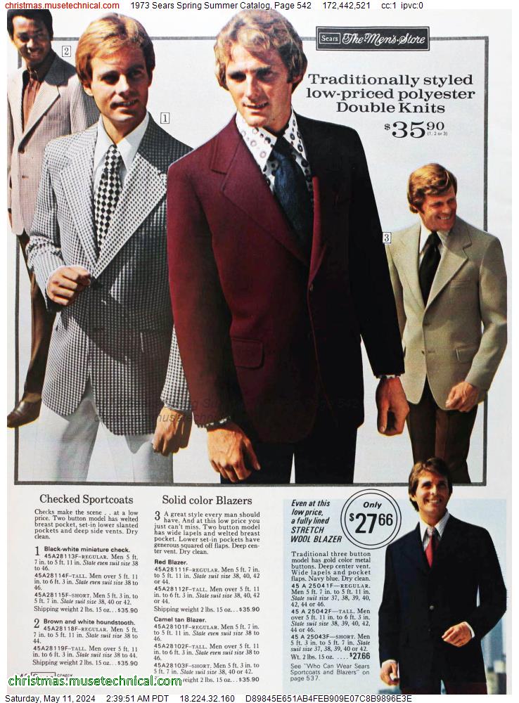 1973 Sears Spring Summer Catalog, Page 542