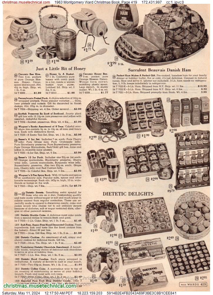 1963 Montgomery Ward Christmas Book, Page 419