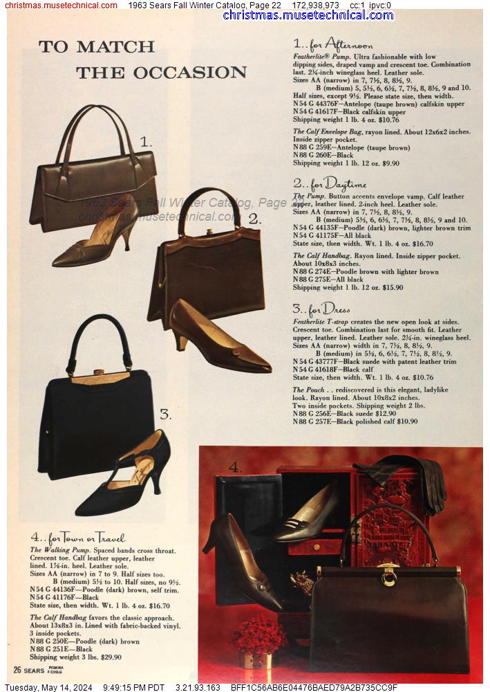 1963 Sears Fall Winter Catalog, Page 22
