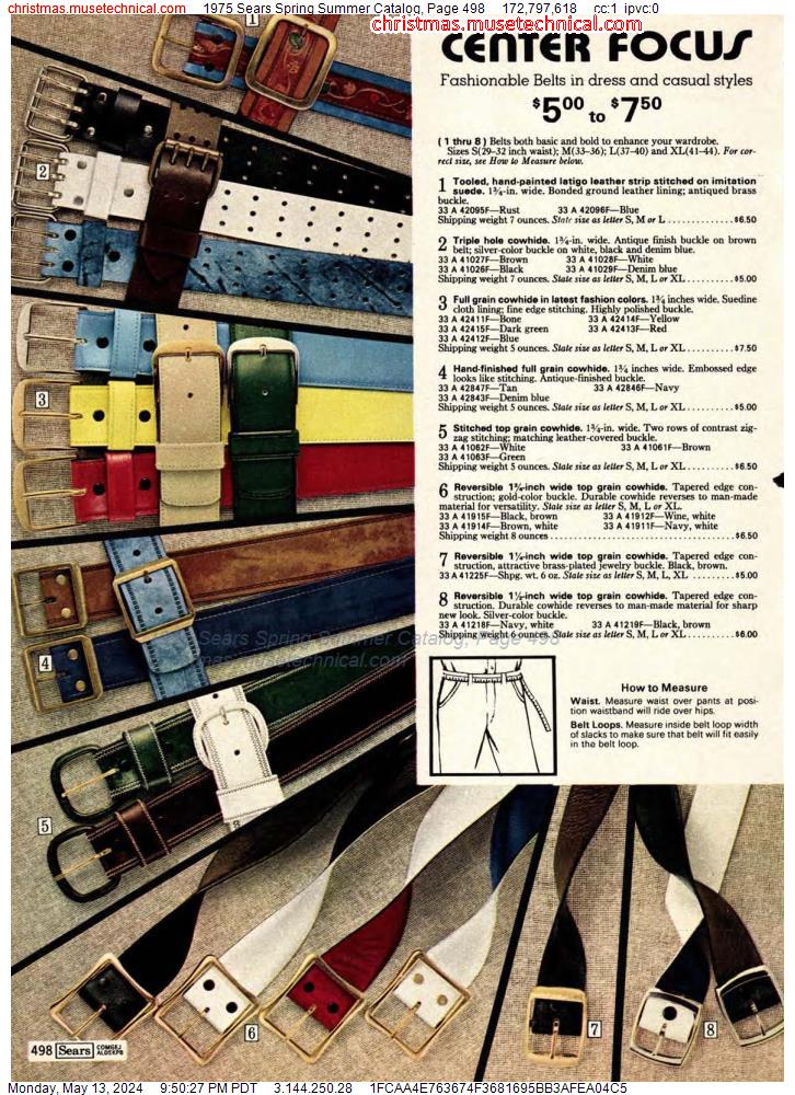 1975 Sears Spring Summer Catalog, Page 498