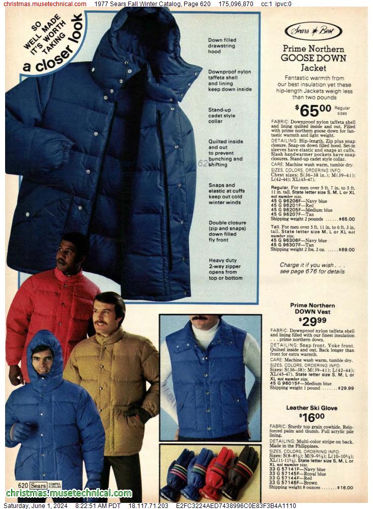 1977 Sears Fall Winter Catalog, Page 620