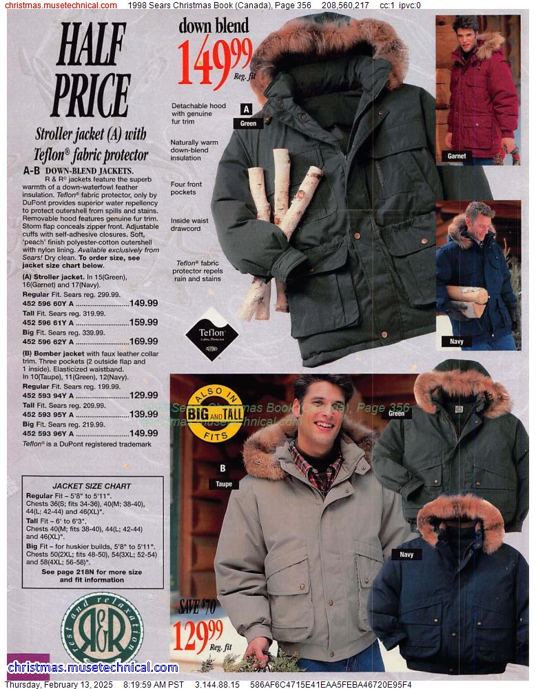 1998 Sears Christmas Book (Canada), Page 356