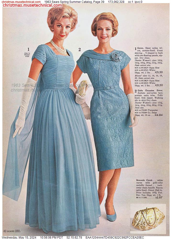 1963 Sears Spring Summer Catalog, Page 39