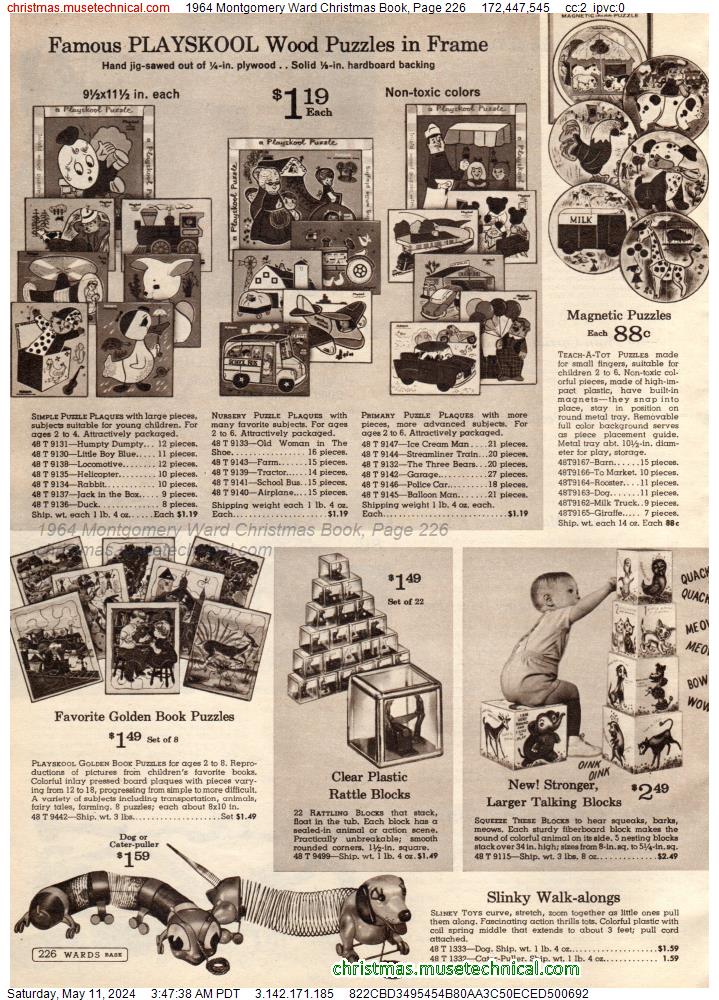 1964 Montgomery Ward Christmas Book, Page 226