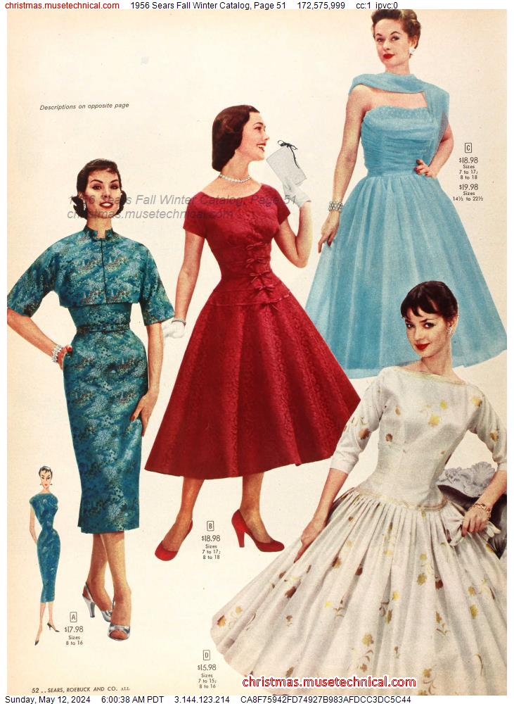 1956 Sears Fall Winter Catalog, Page 51