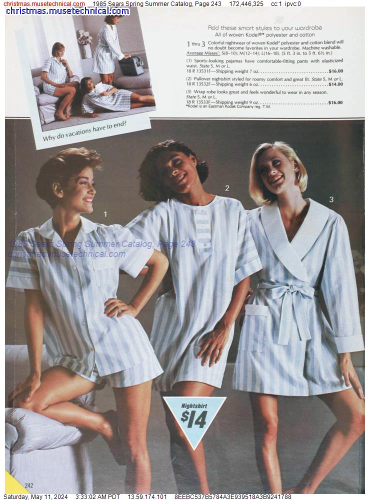 1985 Sears Spring Summer Catalog, Page 243