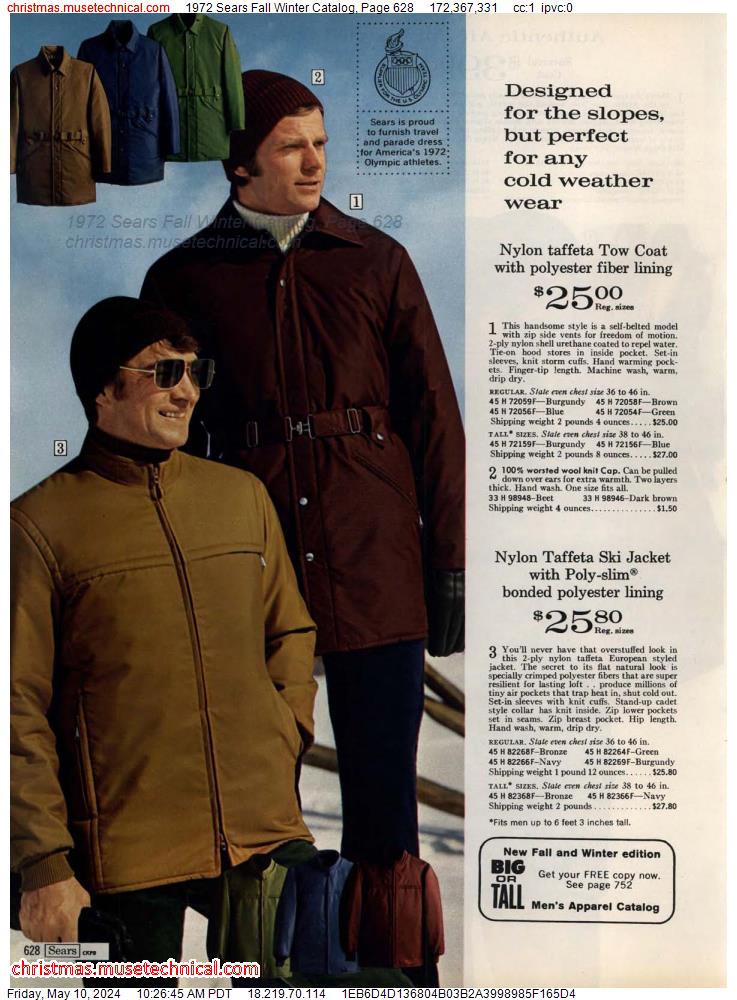 1972 Sears Fall Winter Catalog, Page 628