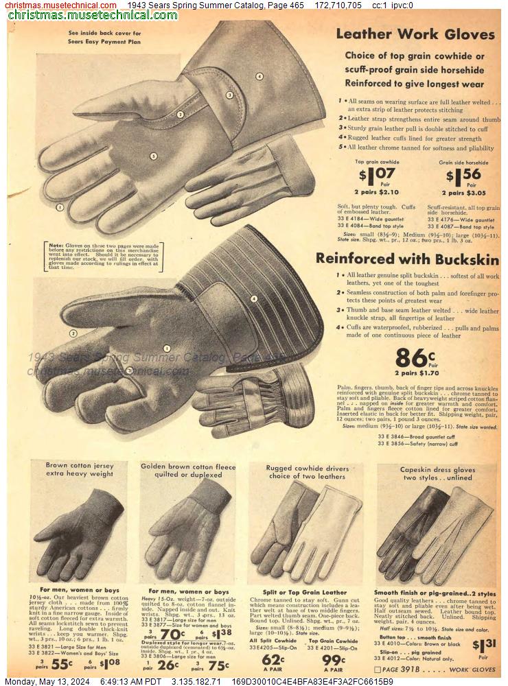 1943 Sears Spring Summer Catalog, Page 465