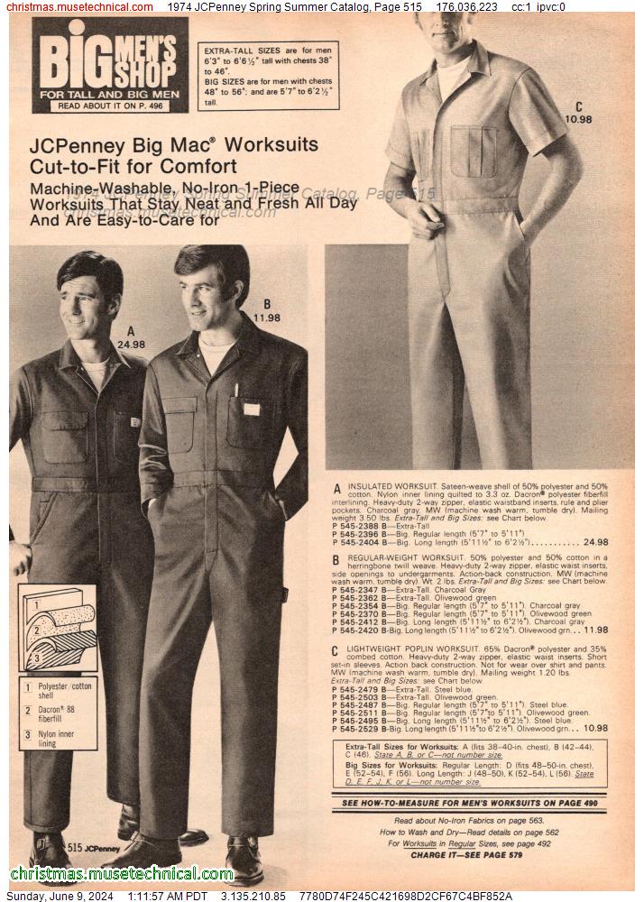 1974 JCPenney Spring Summer Catalog, Page 515