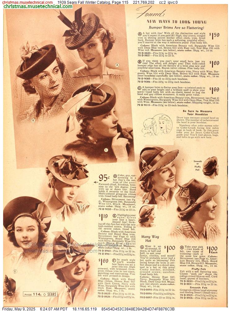 1939 Sears Fall Winter Catalog, Page 115