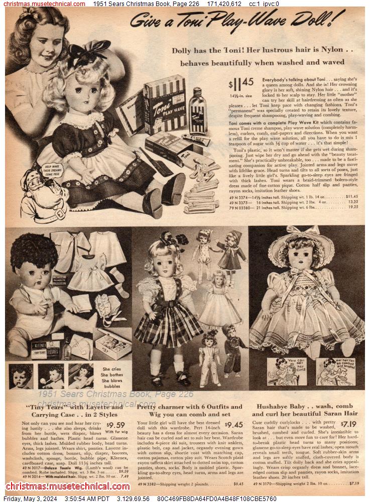 1951 Sears Christmas Book, Page 226