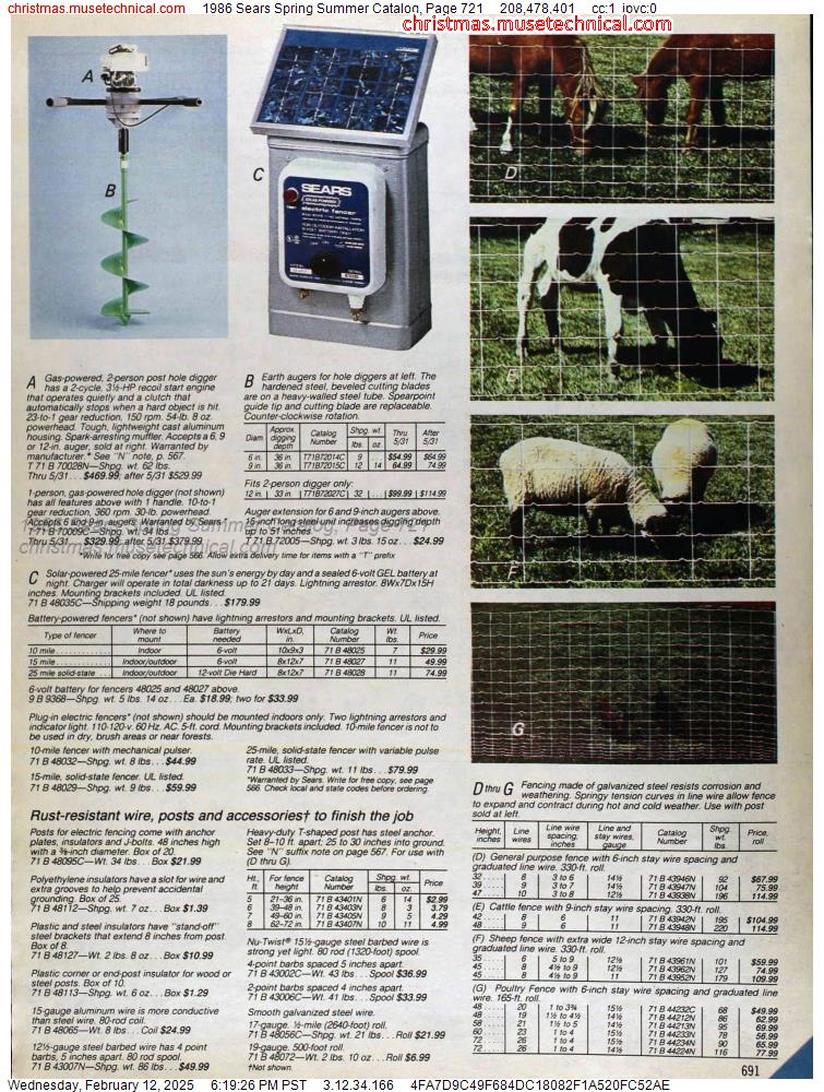 1986 Sears Spring Summer Catalog, Page 721