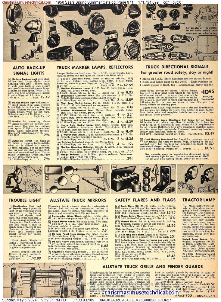 1950 Sears Spring Summer Catalog, Page 971