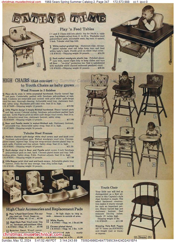 1968 Sears Spring Summer Catalog 2, Page 347