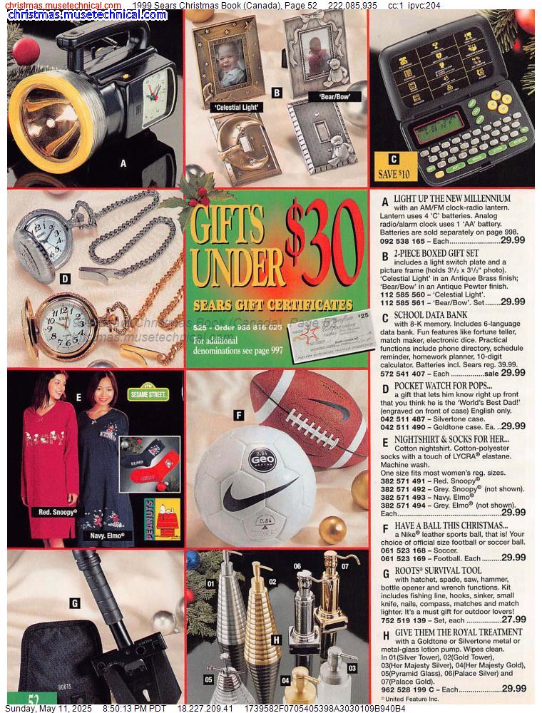 1999 Sears Christmas Book (Canada), Page 52