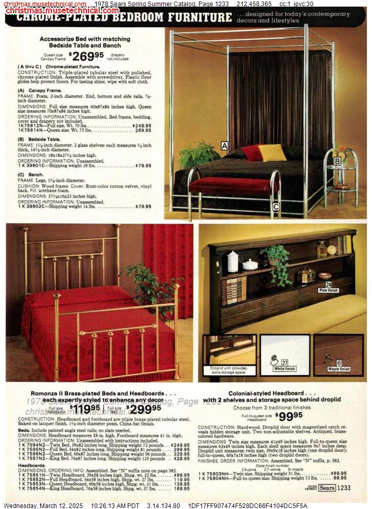 1978 Sears Spring Summer Catalog, Page 1233