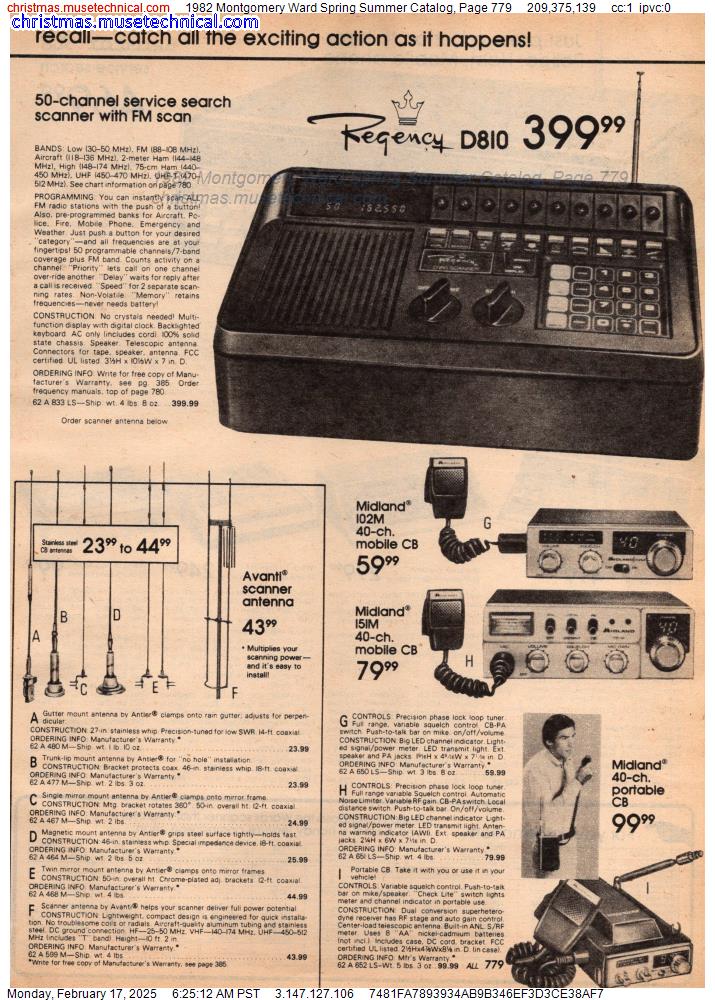 1982 Montgomery Ward Spring Summer Catalog, Page 779