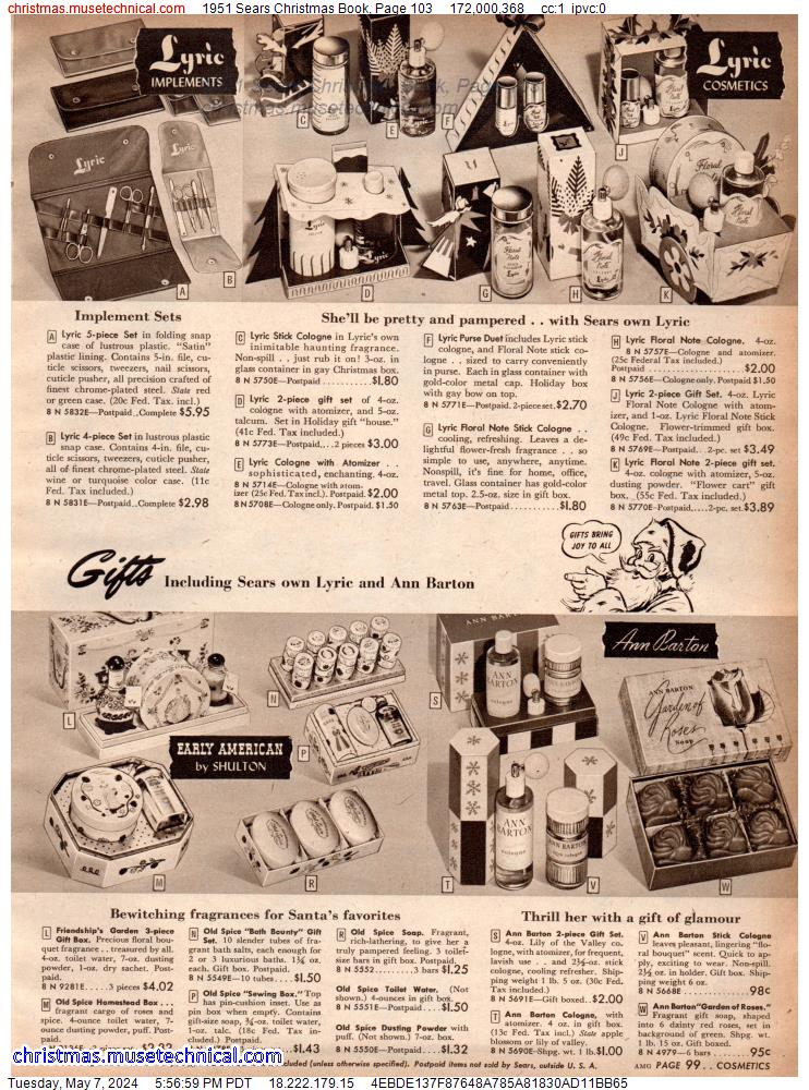 1951 Sears Christmas Book, Page 103