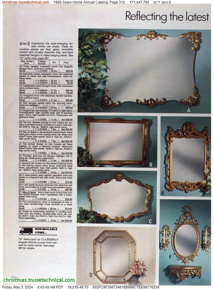 1989 Sears Home Annual Catalog, Page 312