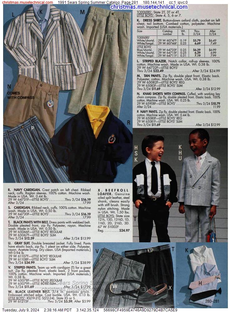 1991 Sears Spring Summer Catalog, Page 281