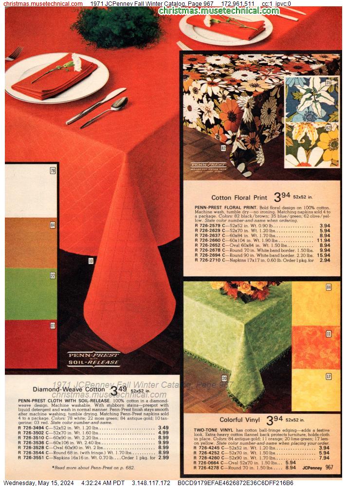 1971 JCPenney Fall Winter Catalog, Page 967