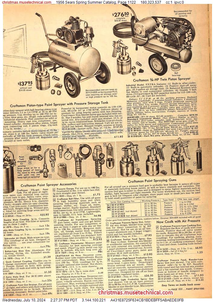 1956 Sears Spring Summer Catalog, Page 1122