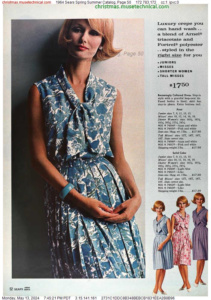 1964 Sears Spring Summer Catalog, Page 50