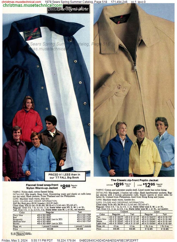 1978 Sears Spring Summer Catalog, Page 518