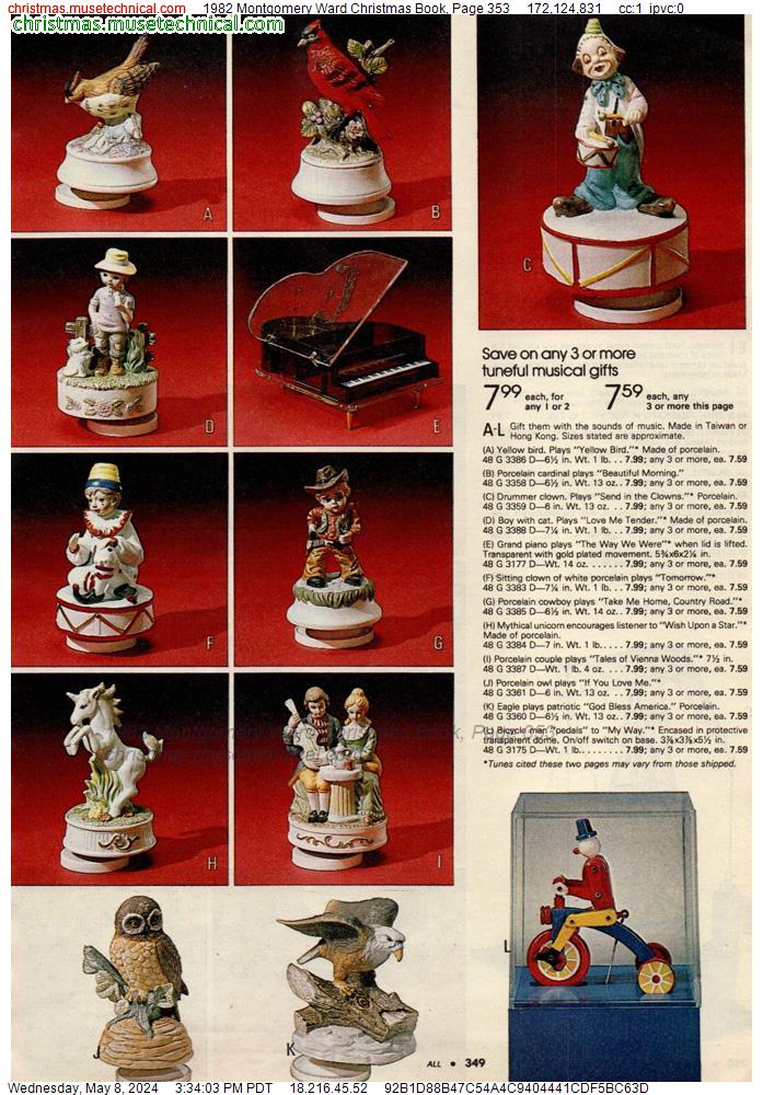 1982 Montgomery Ward Christmas Book, Page 353