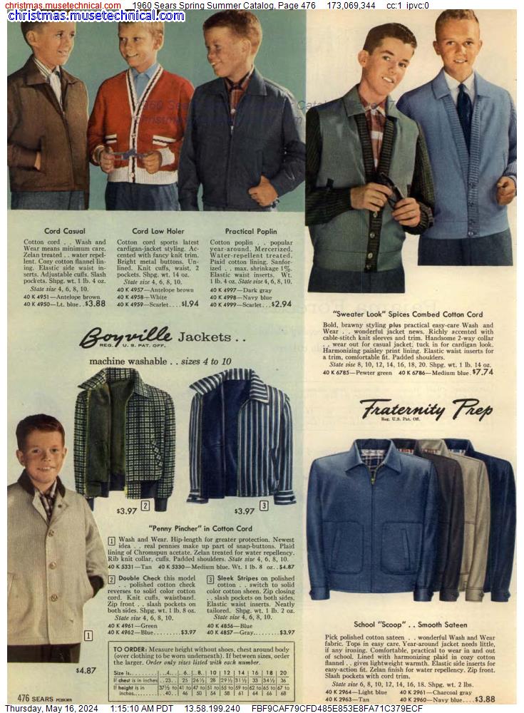 1960 Sears Spring Summer Catalog, Page 476