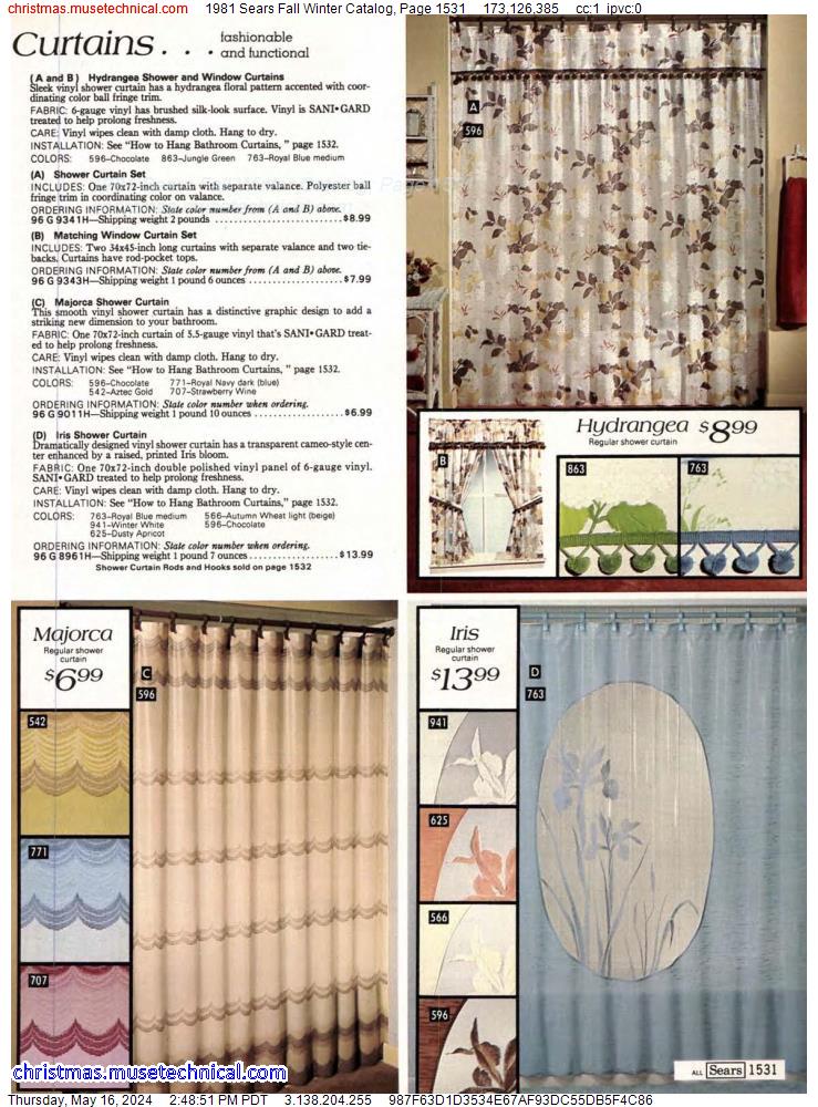 1981 Sears Fall Winter Catalog, Page 1531
