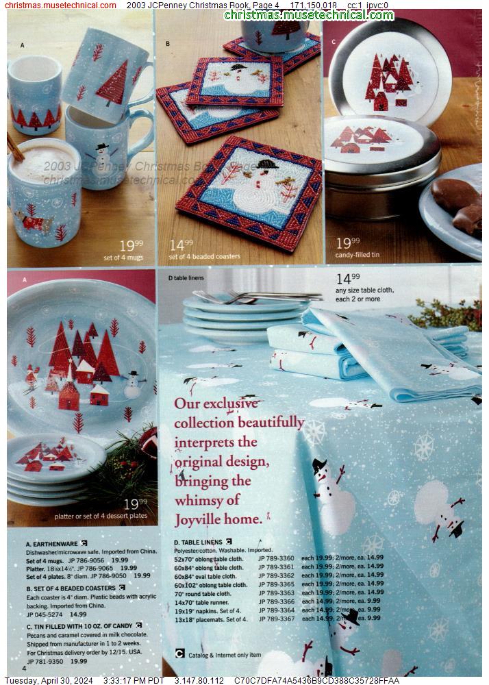 2003 JCPenney Christmas Book, Page 4