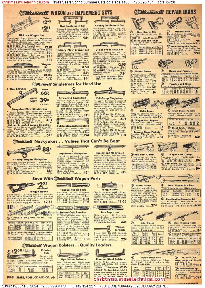 1941 Sears Spring Summer Catalog, Page 1180