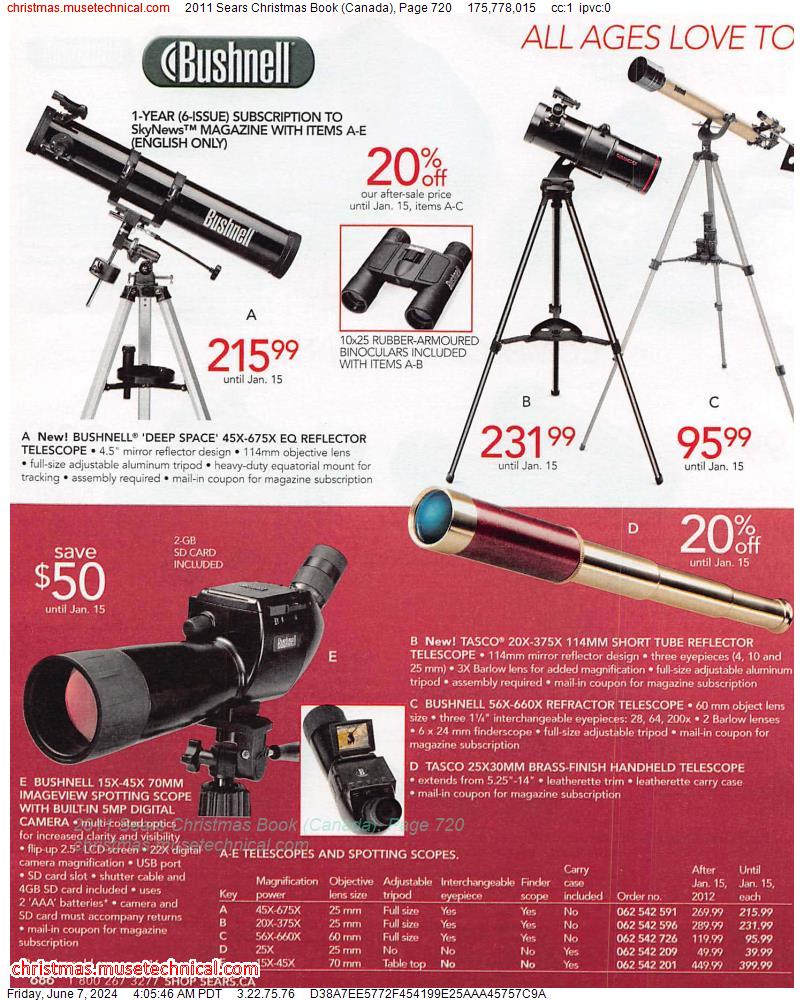 2011 Sears Christmas Book (Canada), Page 720