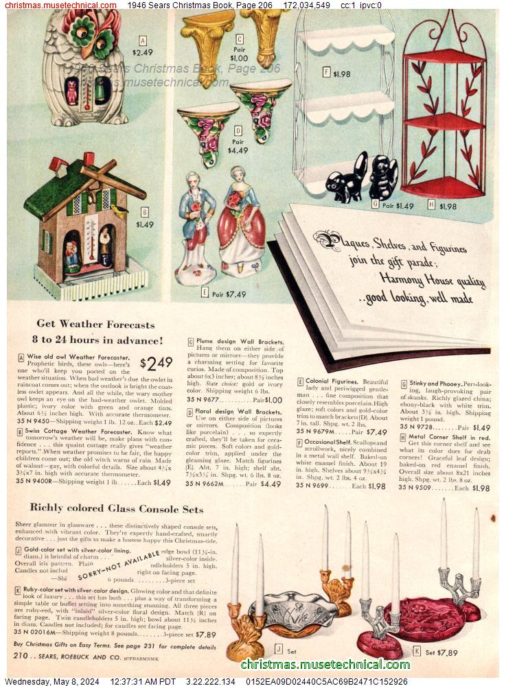 1946 Sears Christmas Book, Page 206