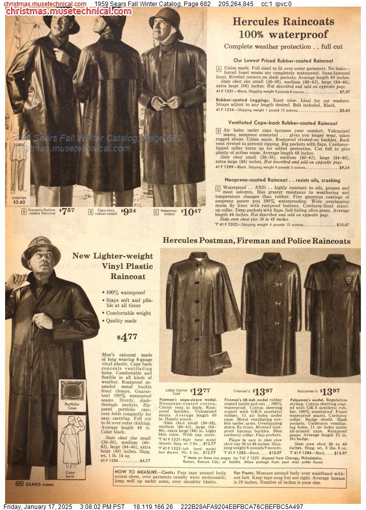 1959 Sears Fall Winter Catalog, Page 682