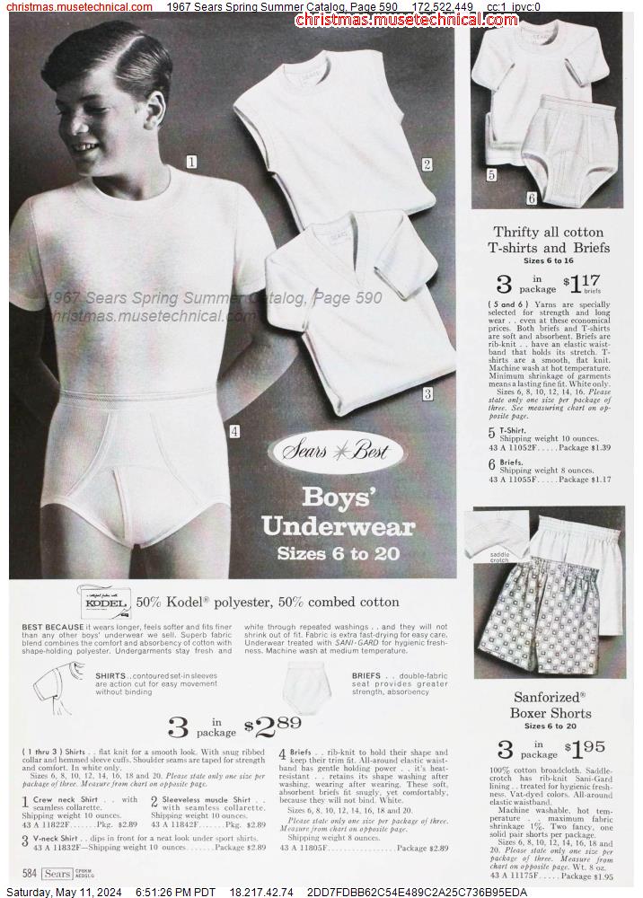 1967 Sears Spring Summer Catalog, Page 590