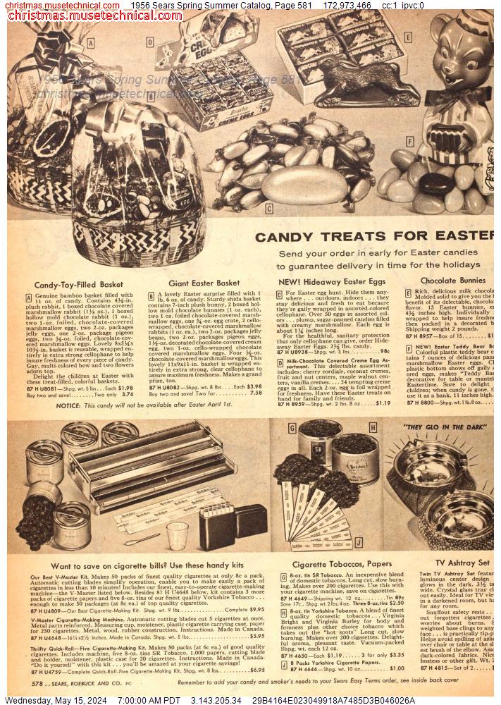 1956 Sears Spring Summer Catalog, Page 581