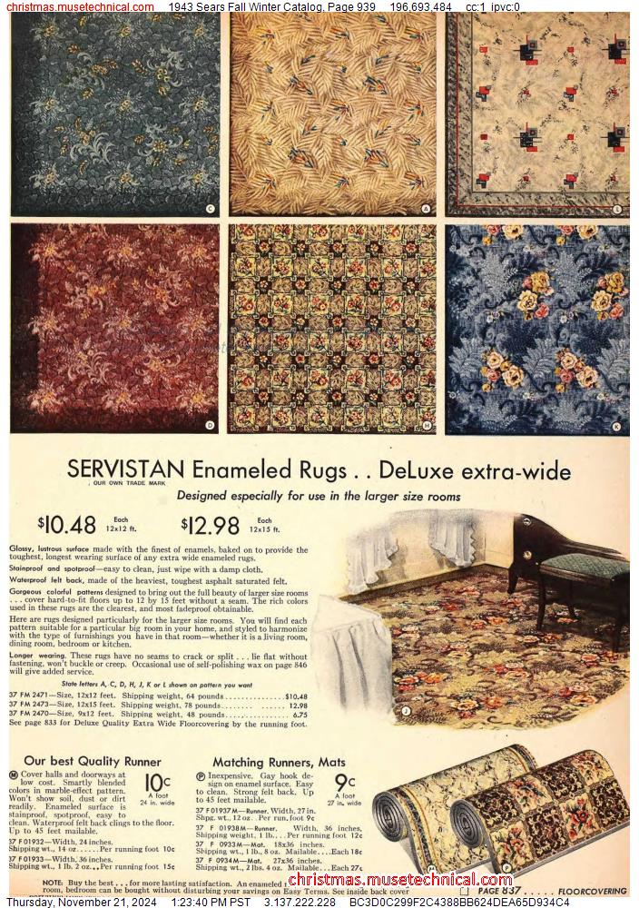 1943 Sears Fall Winter Catalog, Page 939