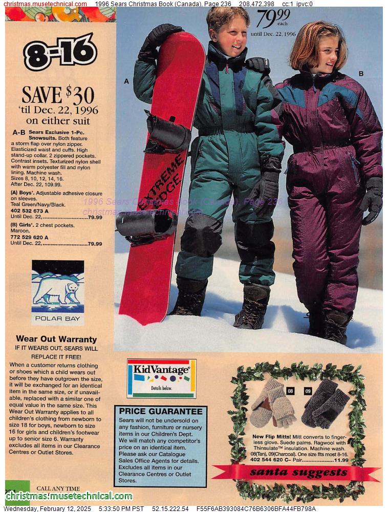 1996 Sears Christmas Book (Canada), Page 236