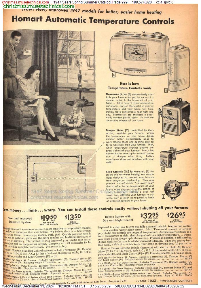 1947 Sears Spring Summer Catalog, Page 999