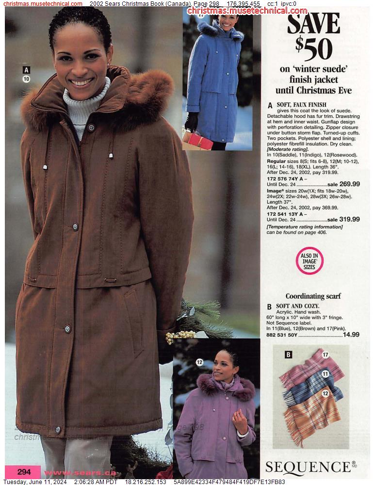 2002 Sears Christmas Book (Canada), Page 298