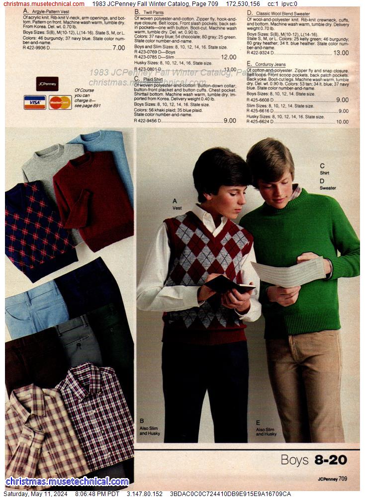 1983 JCPenney Fall Winter Catalog, Page 709