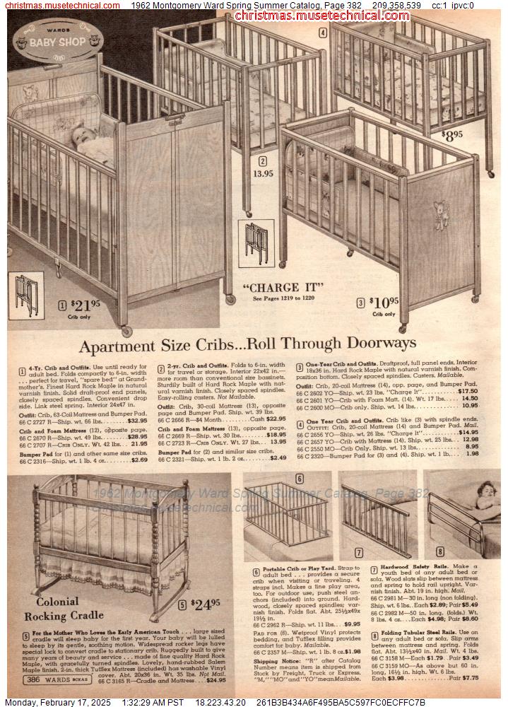 1962 Montgomery Ward Spring Summer Catalog, Page 382