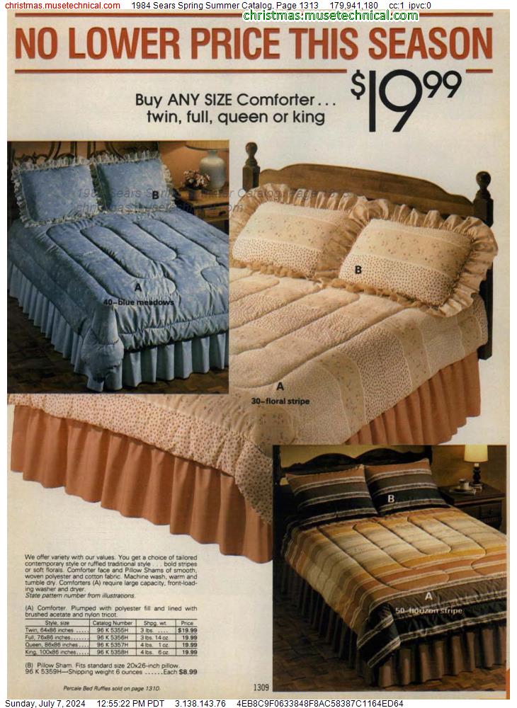 1984 Sears Spring Summer Catalog, Page 1313