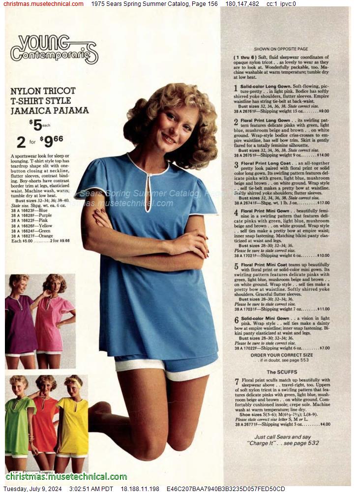 1975 Sears Spring Summer Catalog, Page 156