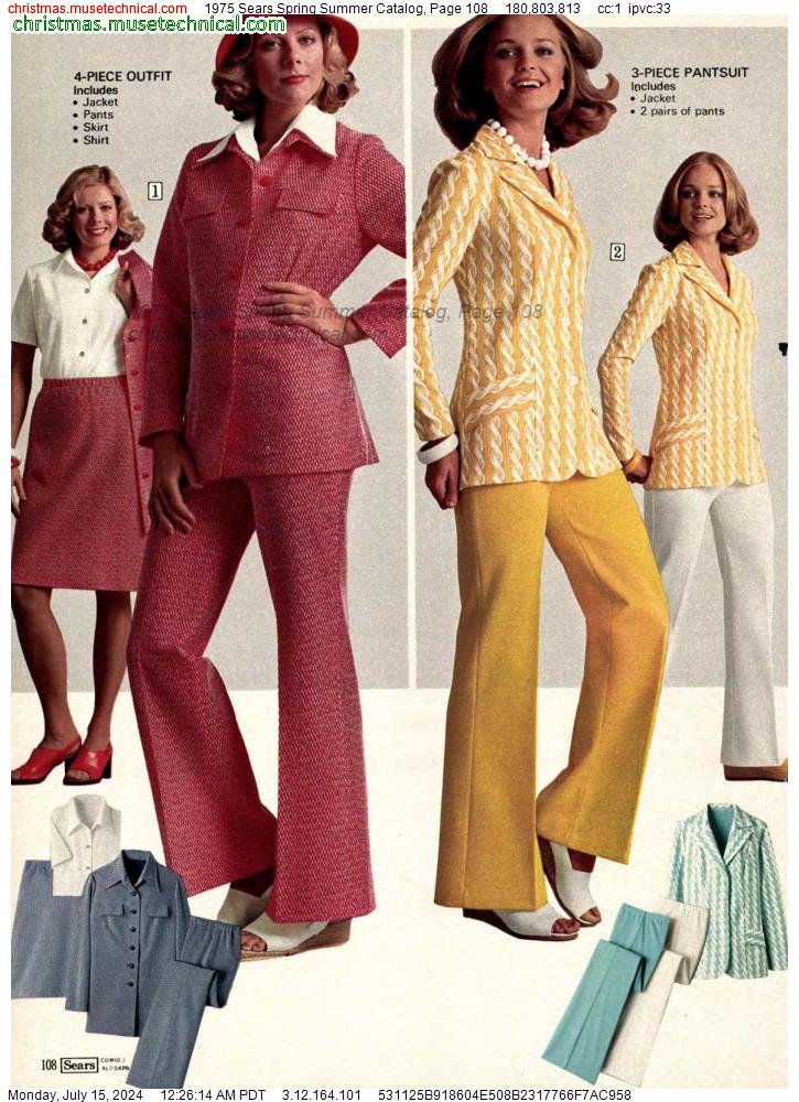 1975 Sears Spring Summer Catalog, Page 108