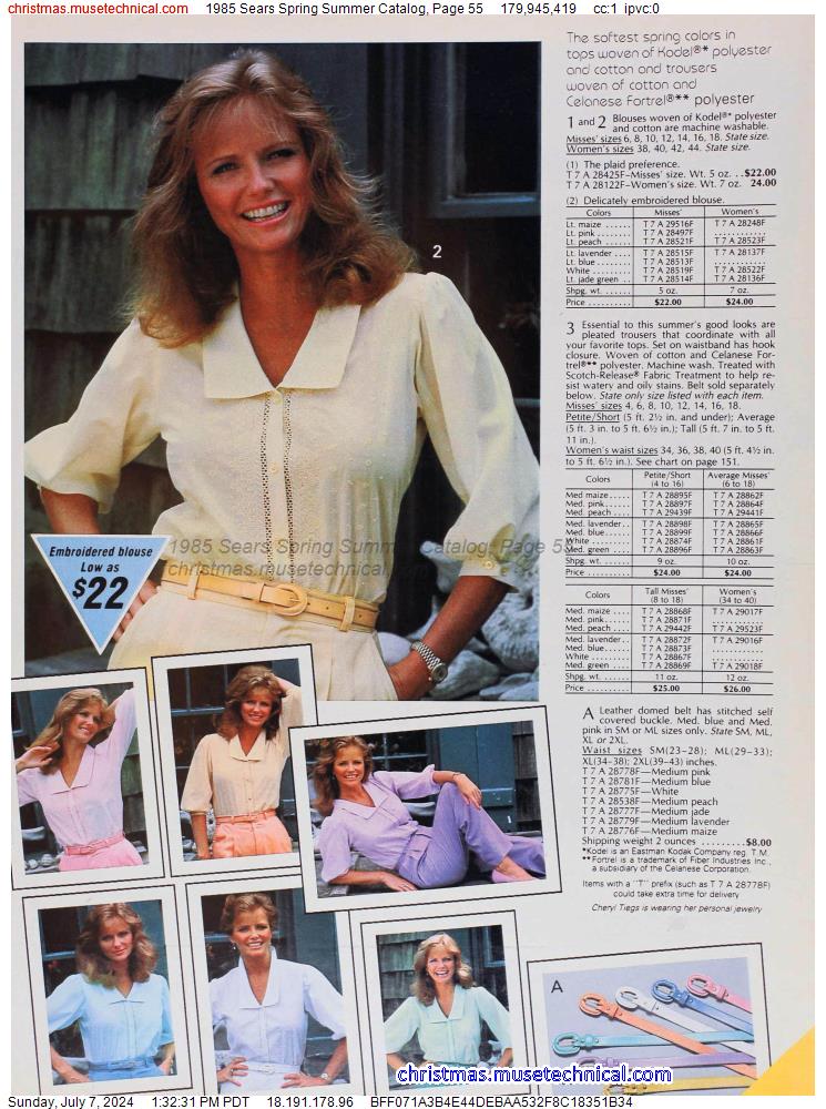1985 Sears Spring Summer Catalog, Page 55