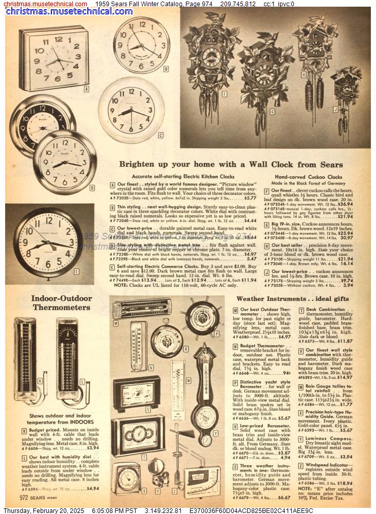 1959 Sears Fall Winter Catalog, Page 974