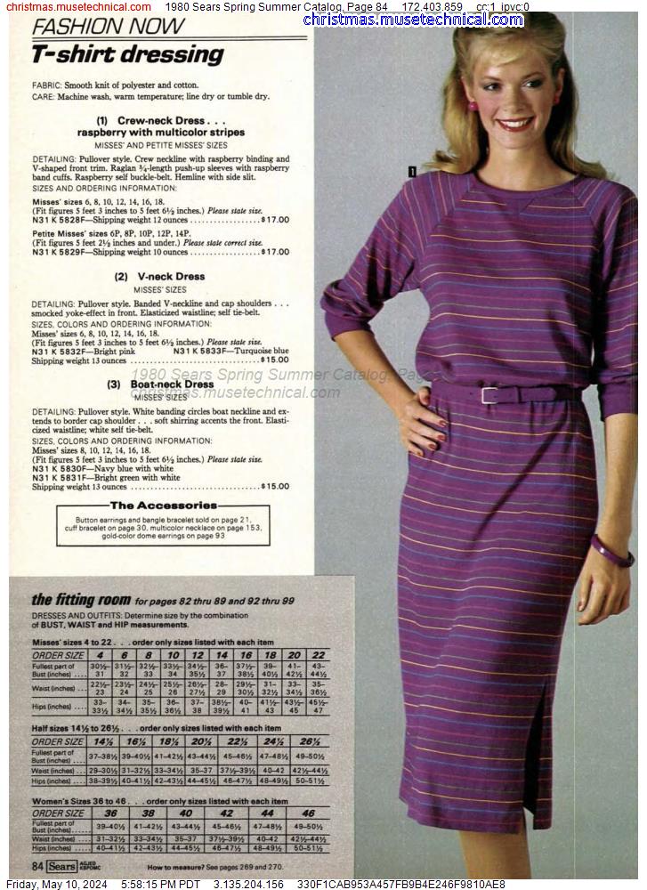 1980 Sears Spring Summer Catalog, Page 84